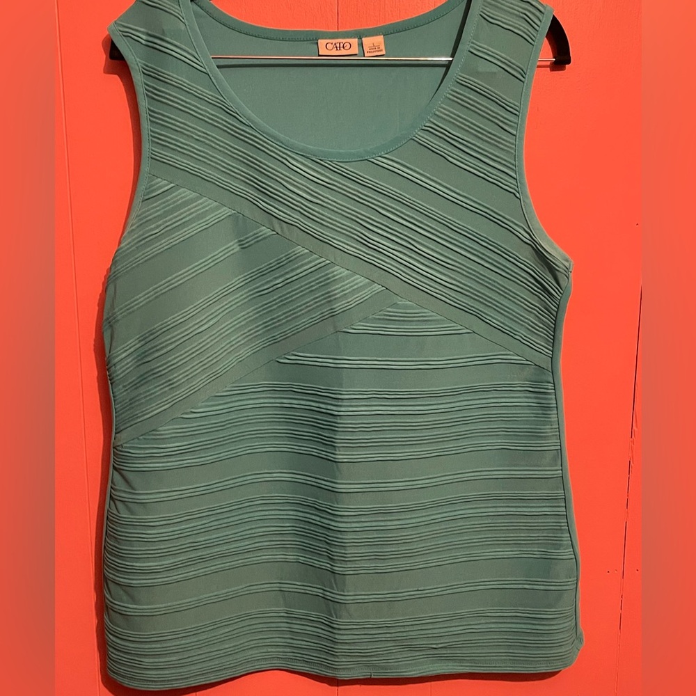 Teal Cato Tank top